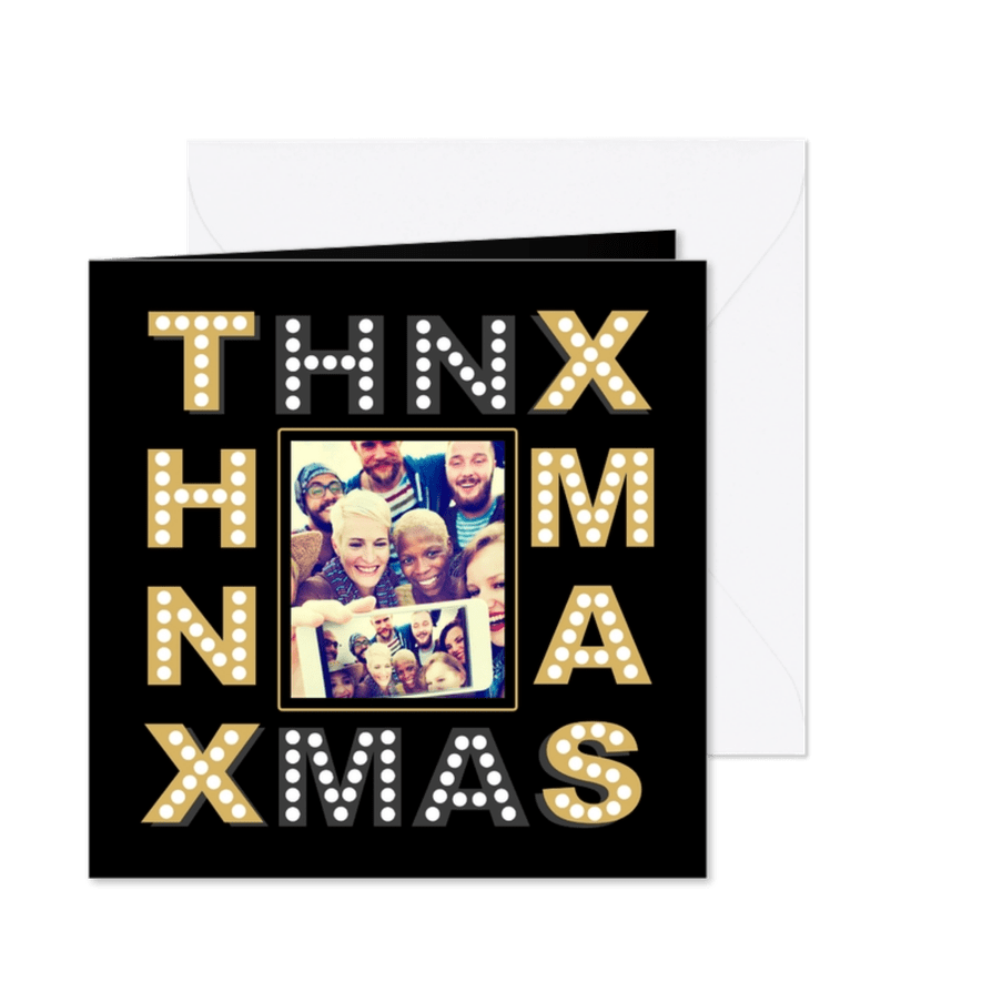 Zakelijke kerstkaart bedankt relaties foto - Kaartimpressie