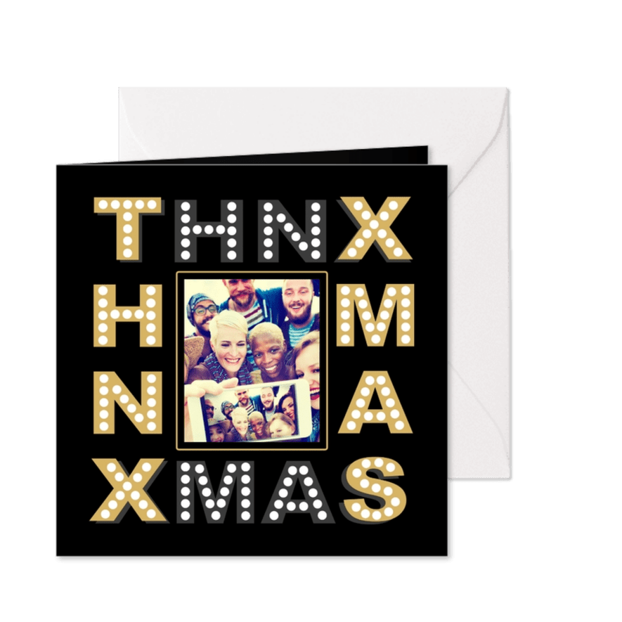 Zakelijke kerstkaart bedankt relaties foto - Kaartimpressie