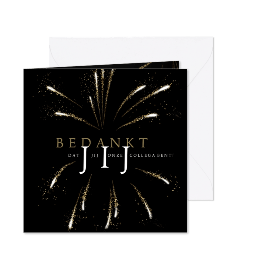 Zakelijke kerstkaart bedankt - Kaartimpressie