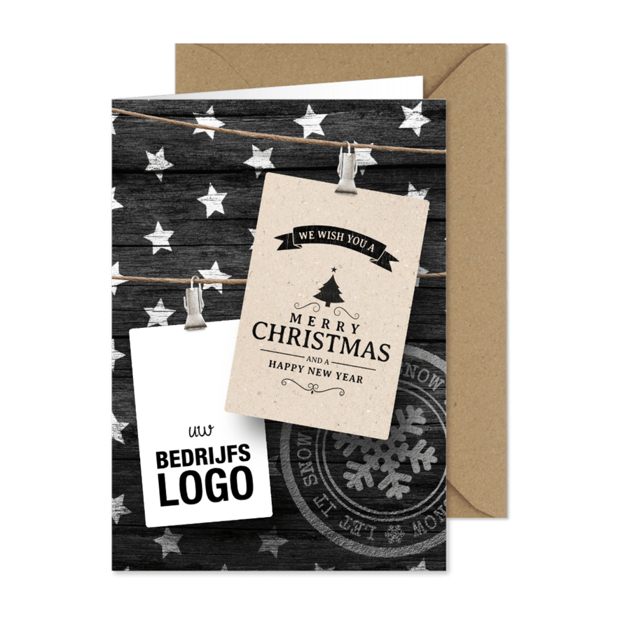 zakelijke kerstkaart hip - Kaartimpressie