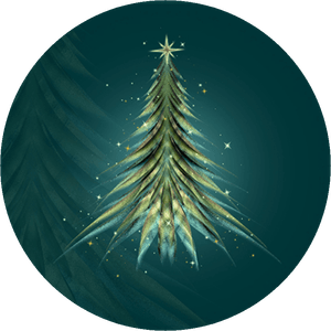 Deco Express Christmas Tree Skirt Green Xmas Décor Decoration by Debenhams
