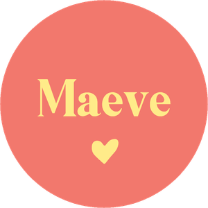 Naamsticker rond voor traktatie verjaardag, doopsuiker of iets anders, maak zelf je eigen ontwerp.