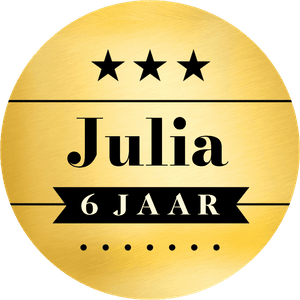 Stoere sticker voor zowel een jongen als een meisje, geschikt voor verjaardagstraktaties.