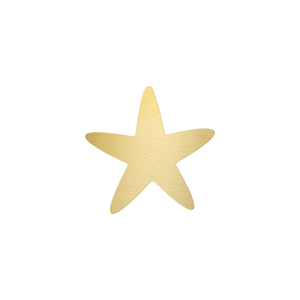 Witte sluitzegel met een gouden sterretje