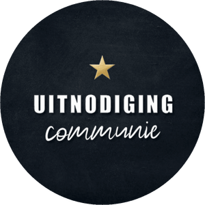 Communie uitnodiging Zwart
