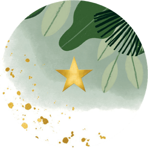 Jungle met goudlook ster