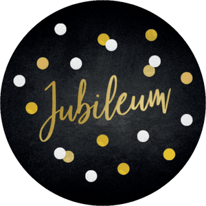 Jubileum confetti zwart