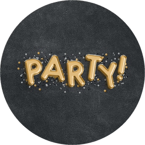 Party folieballon zwart