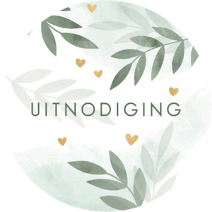 Uitnodiging botanisch met waterverf