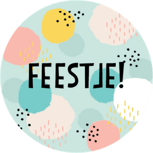 Feestje met gekleurde stippen en spikkels