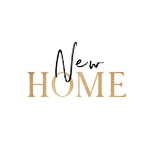 New Home goud met zwart