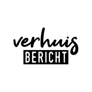 Verhuisbericht zwart