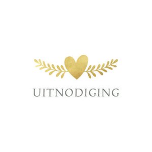 Uitnodiging met takje