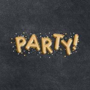 Party folieballon zwart