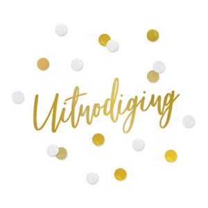 Uitnodiging confetti