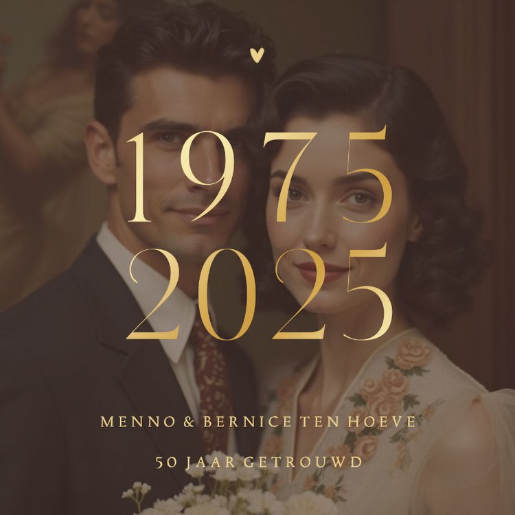 Jubileum poster 1975 2025 met grote foto