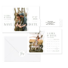 Grafische set golvende lijnen minimalistisch