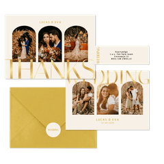 Set met gouden klassieke typografie