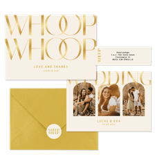 Set met gouden klassieke typografie