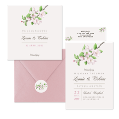 Trouwset appelbloesem