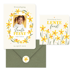 Lentefeest bloemen gele narcissen