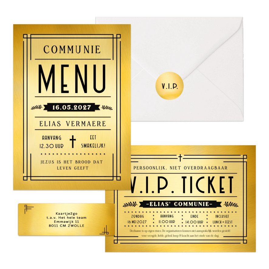 VIP ticket - communie