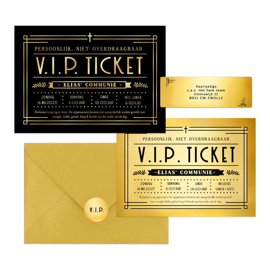 VIP ticket - communie