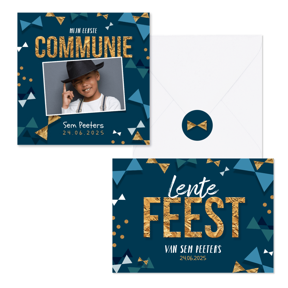Hip feestelijk confetti strikjes goud