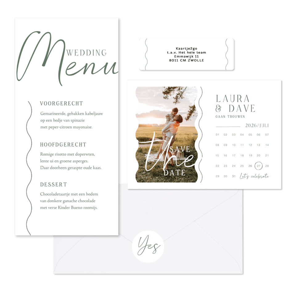 Grafische set golvende lijnen minimalistisch