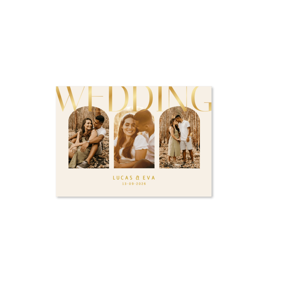 Set met gouden klassieke typografie