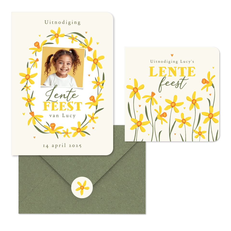 Lentefeest bloemen gele narcissen
